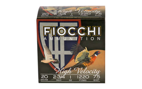 Ammunition Fiocchi Ammunition Lead Hunting 20Gauge FIOCCHI 20GA #7.5 HV LD HUNT 25/250 • Model: Lead Hunting